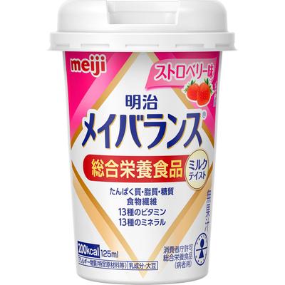 Meiji (formerly Meiji Seika) Mei Balance Meiji Mini Cup Strawberry Flavor 125ml Maybalance Thia Pack Maybalance