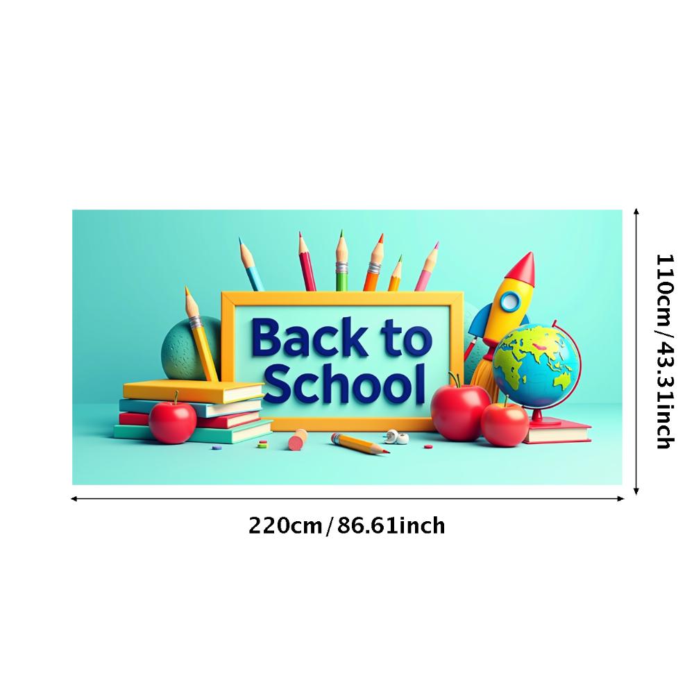 Welcome Back To School Banner School Opening Party Decorations Backdrop Classroom Event Decor Photography Background Props