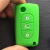 Silicone Rubber Car Key Cover Case Shell Protect For Citroen C2 C4 C5 Picasso Xsara C5 C6 C8  Folding 3 Button Key Accessories