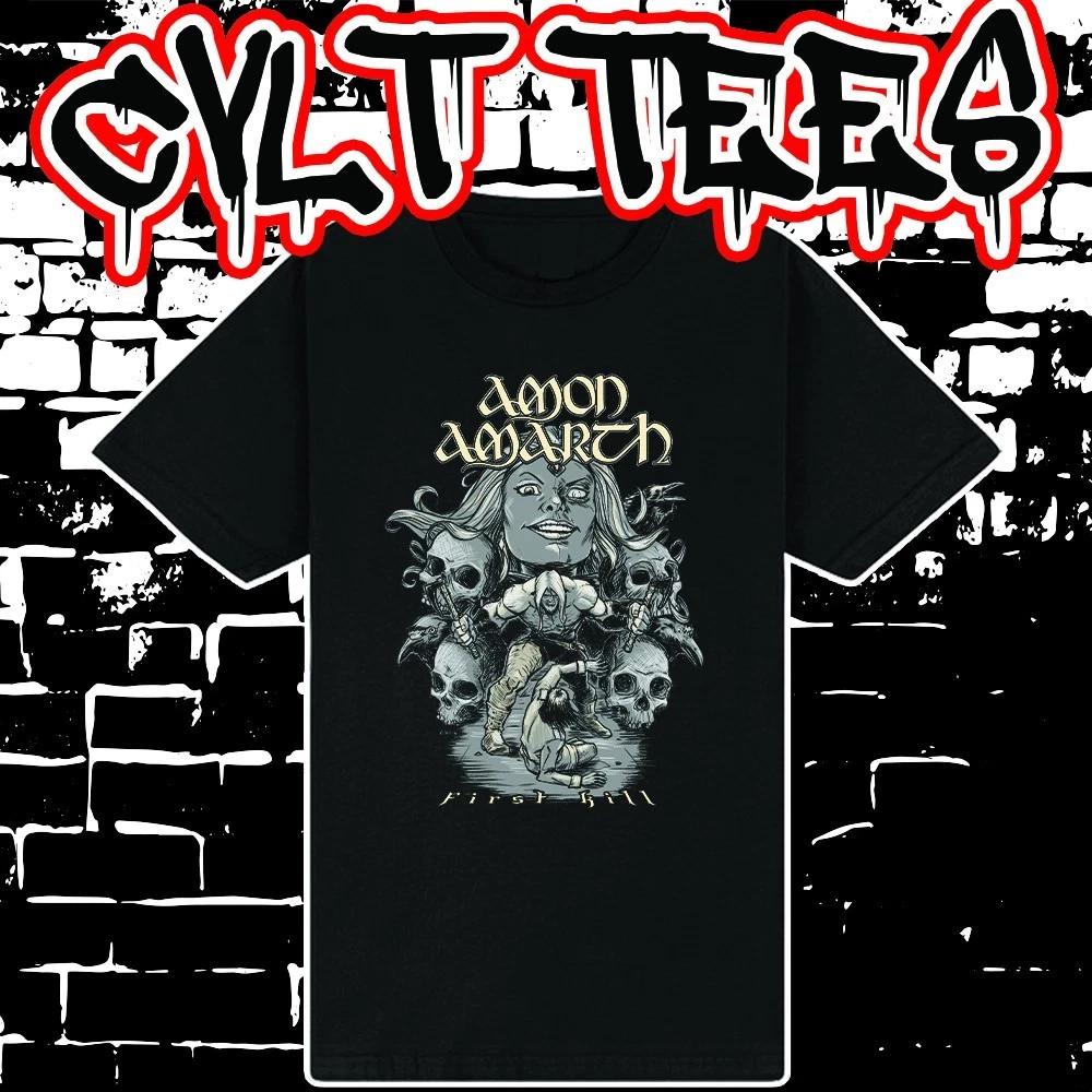 Men s and Women s T-shirts Amon Amarth First Kill style Tee ~ 100% Cotton S