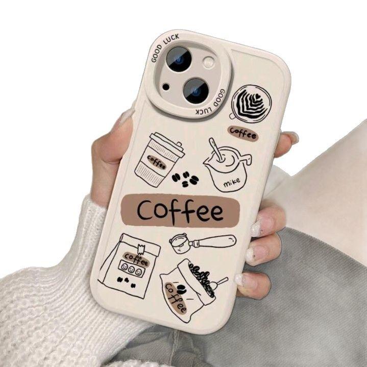 American Coffee Is Suitable for Iphone11promax Mobile Phone Case, Simple and Transparent Apple 11 Anti-drop 11 New Cute