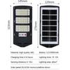 1 Pack Solar Street Light Outdoor Waterproof 6500K LED Solar Motion Sensor Light Outdoor Dusk To Dawn Flood Light Remote Control