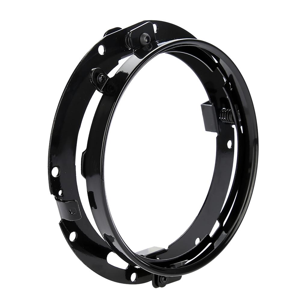 7 inch Car Headlight Round Mounting Bracket for ;Silver: