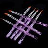 Premium 7pcs Uv Gel Nail Art Brush Set Ideal For Salon And Home Use