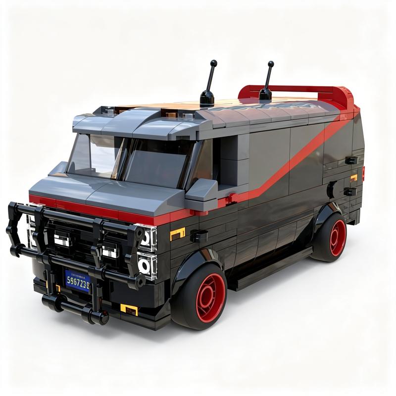 494pcs MOC MOCturnal A Team Van City Champions Model Building Blocks Architecture Toy Christmas Gifts Idea Education Brick