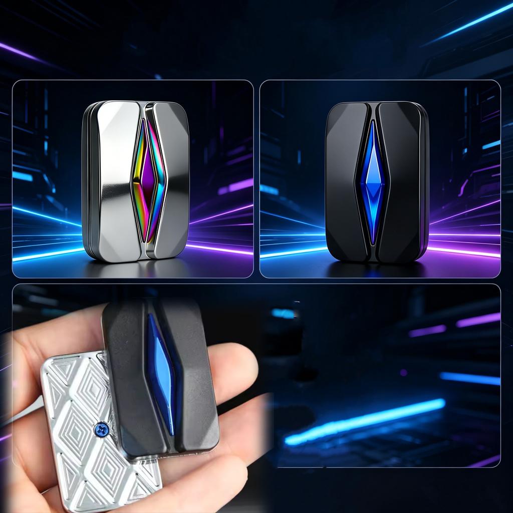 Deslizador Fidget de Metal EDC Portátil Legal Brinquedo de Empurrar com a Ponta do Dedo Alívio de Estresse Brinquedo de Mesa para Adultos TDAH Alívio de Ansiedade Presente de Escritório