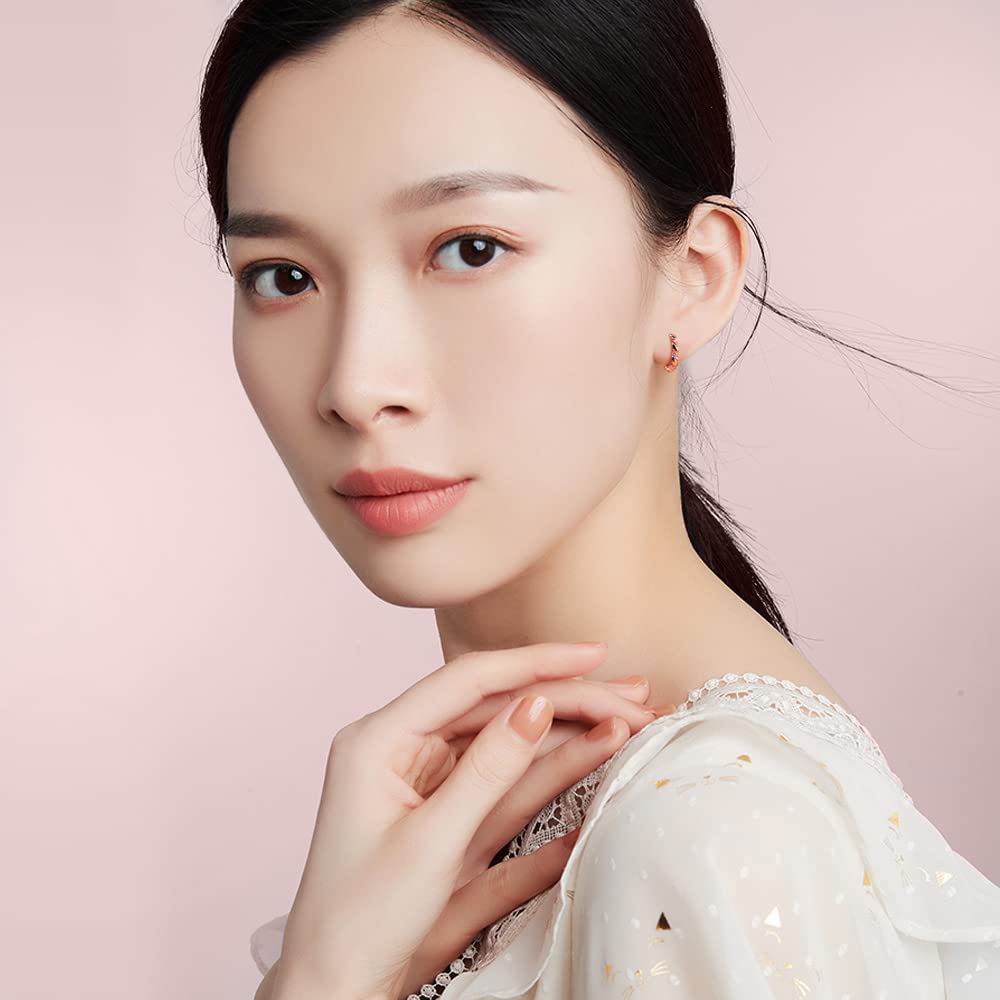 hoop always pink for people in their and perfect as a gift FH.bird earrings, on, 18k, hypoallergenic, "Romantic Relationship", gold, earrings, ring,