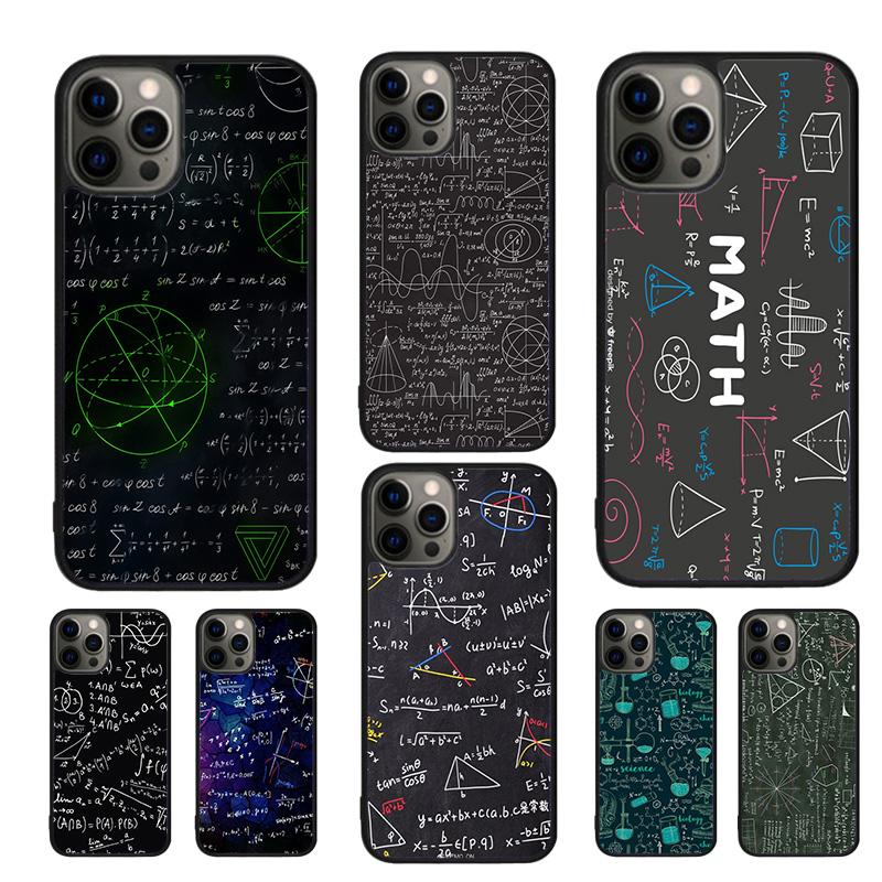 Symbol Math Science Physics Formulas Phone Case For iPhone 17 Air 16 15 14 11 12 13 Pro MAX Plus coque Cover