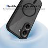 KEYSION Magnetic Phone Case for for Xiaomi POCO X8 Pro Silicone+PC Matte Translucent Clear Shockproof Back Cover for POCO X8 Pro