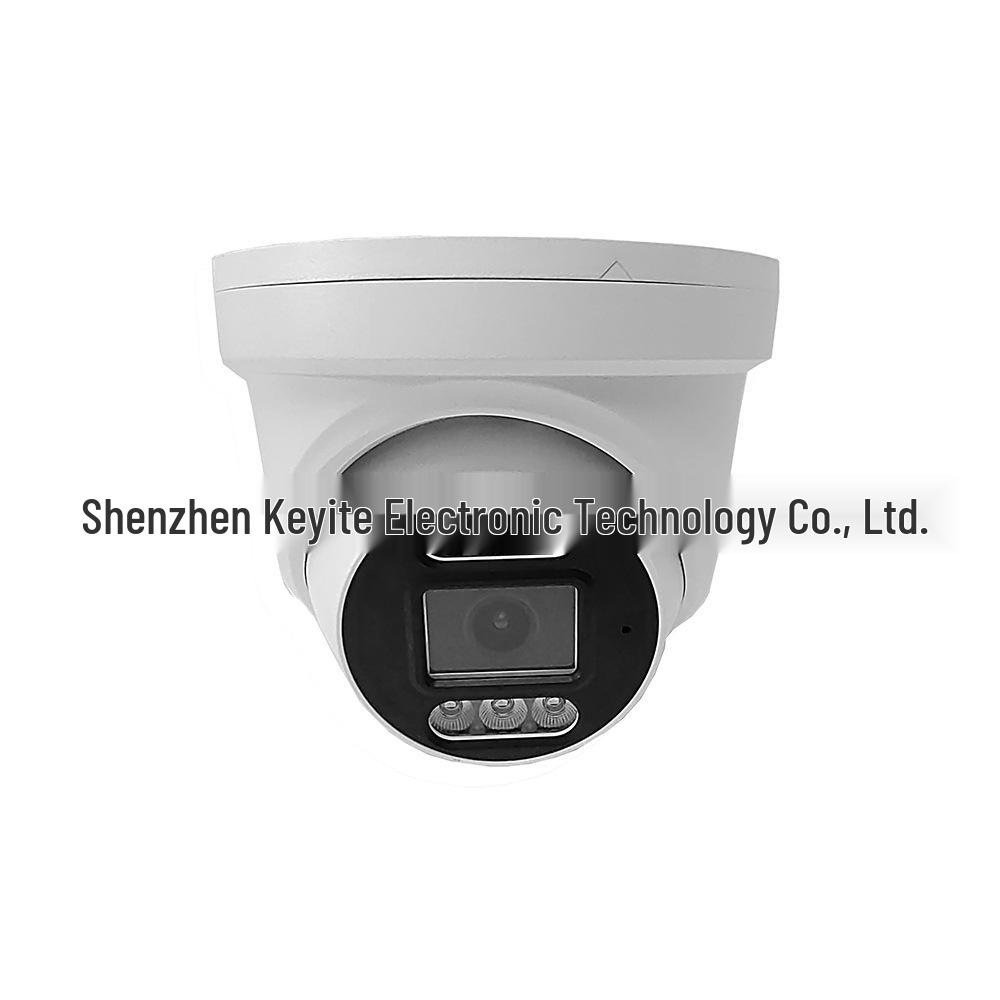 4K 8MP/5MP POE IP Full-Color Dual Light Audio Ceiling Dome Network Camera