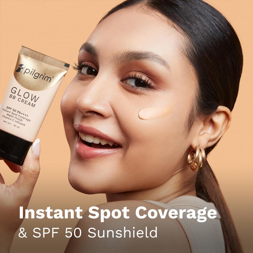 Pilgrim Honey Glow 3-in-1 BB Cream Mittlere Deckkraft LSF 50 PA++++ Für Natürlichen Matten Glow 30G