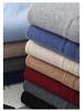 Men's V-neck Wool Cardigan: Autumn/Winter Business Casual Solid Color Long Sleeve, Warm Loose Knit Outerwear.
