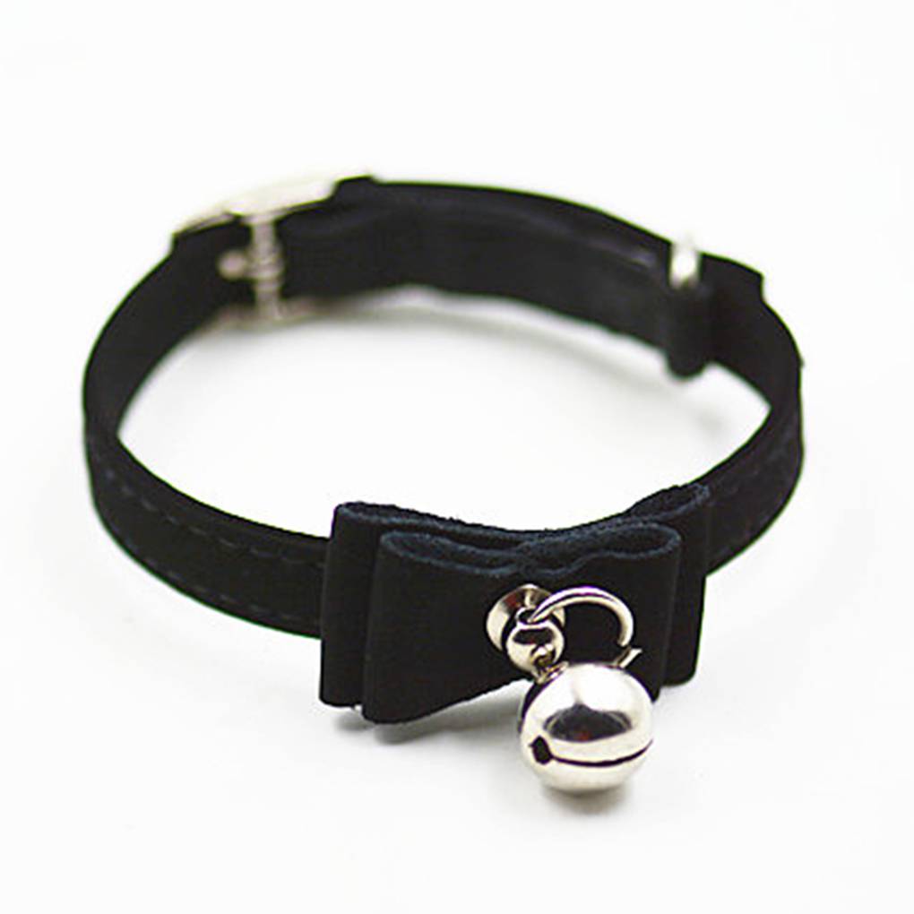 Soft Pet Cat Kitten Puppy Collar Adjustable Safety Buckle Neck Strap Bell