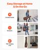 Acoustic Guitar Hard Case, 1195 MM, Hard-Shell Protective Travel Carrying Case with Accessory Compartment, Foam Padding, Portable Handle, Shoulder
