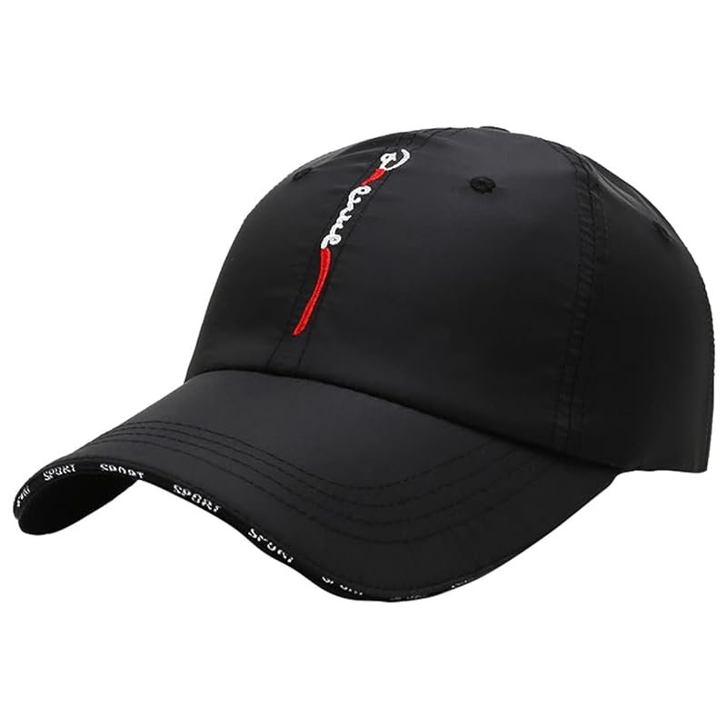 

[White Fang] cap English letters hat outdoor mountain climbing walking fishing ladies men s CA888 (black)