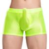 Herren Glänzende Atmungsaktive Unterwäsche Niedrige Leibhöhe Scheide Beutel Elastischer Bund Slips Bade-Schlaf-Shorts