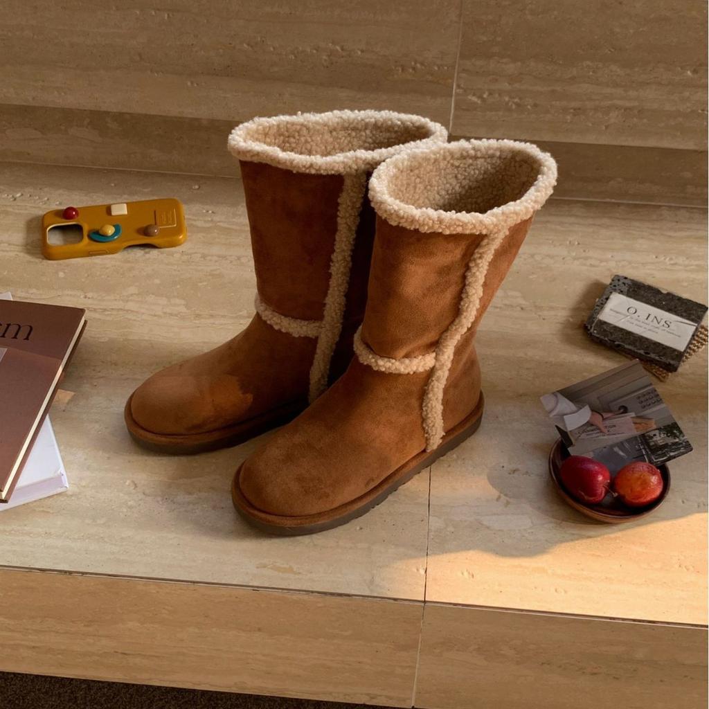 Korean Version of Two-wearing Snow Boots for Women In the Winter of 2025, New Waterproof and Non-slip, Northeast Cold-resistant Warm Cotton Shoes