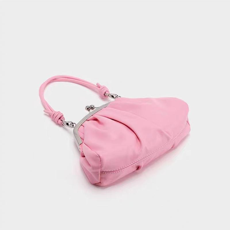 New Girl Cute Pleated Clip Gift Bag High-end Chain Bag Portable Messenger Bag Dumpling Bag