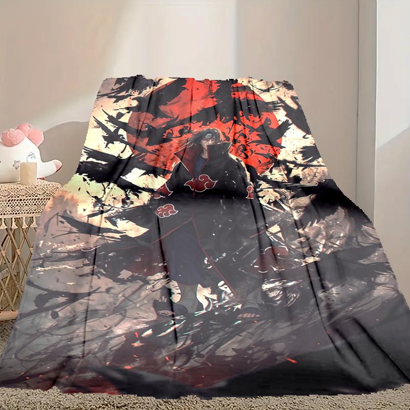 1pc Naruto Blanket, Cozy Valentine's Day Blanket, Multi-functional Nap Blanket Available Throughout the Four Seasons