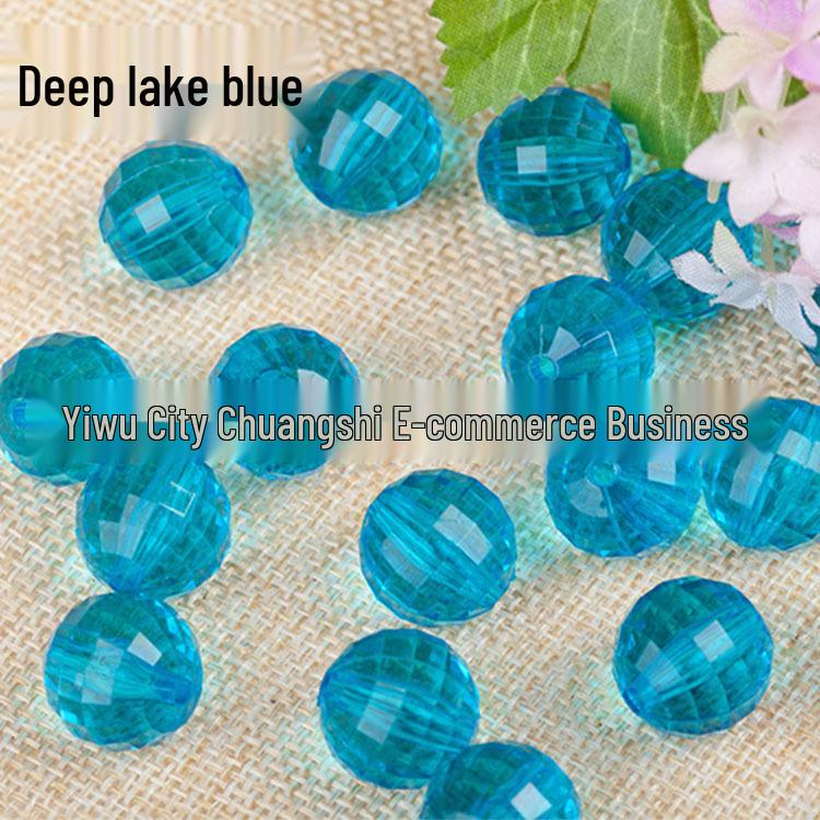 6-30MM Transparent Earth 96-Facet Acrylic Beads for Door Curtains & DIY Bracelets