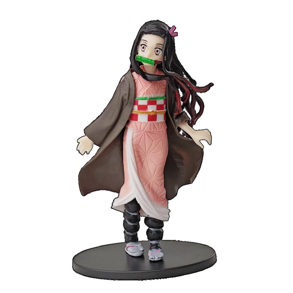 Gorąca Figurka Anime Demon Slayer Kimetsu no Yaiba Kamado Tanjirou Figurka Akcji Agatsuma Zenitsu Nezuko Wojownik Model PVC Zabawki