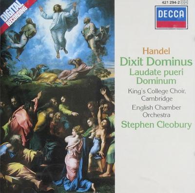 CD HANDEL, KINGS COLLEGE CHOIR; CLEOBU - Dixit Dominus  4212942 Decca 1988 Japan Classical Used