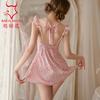 Sexy Floral Suspender Nightdress New Pure Lust Lace Thin Sweet Pajamas Loungewear Women