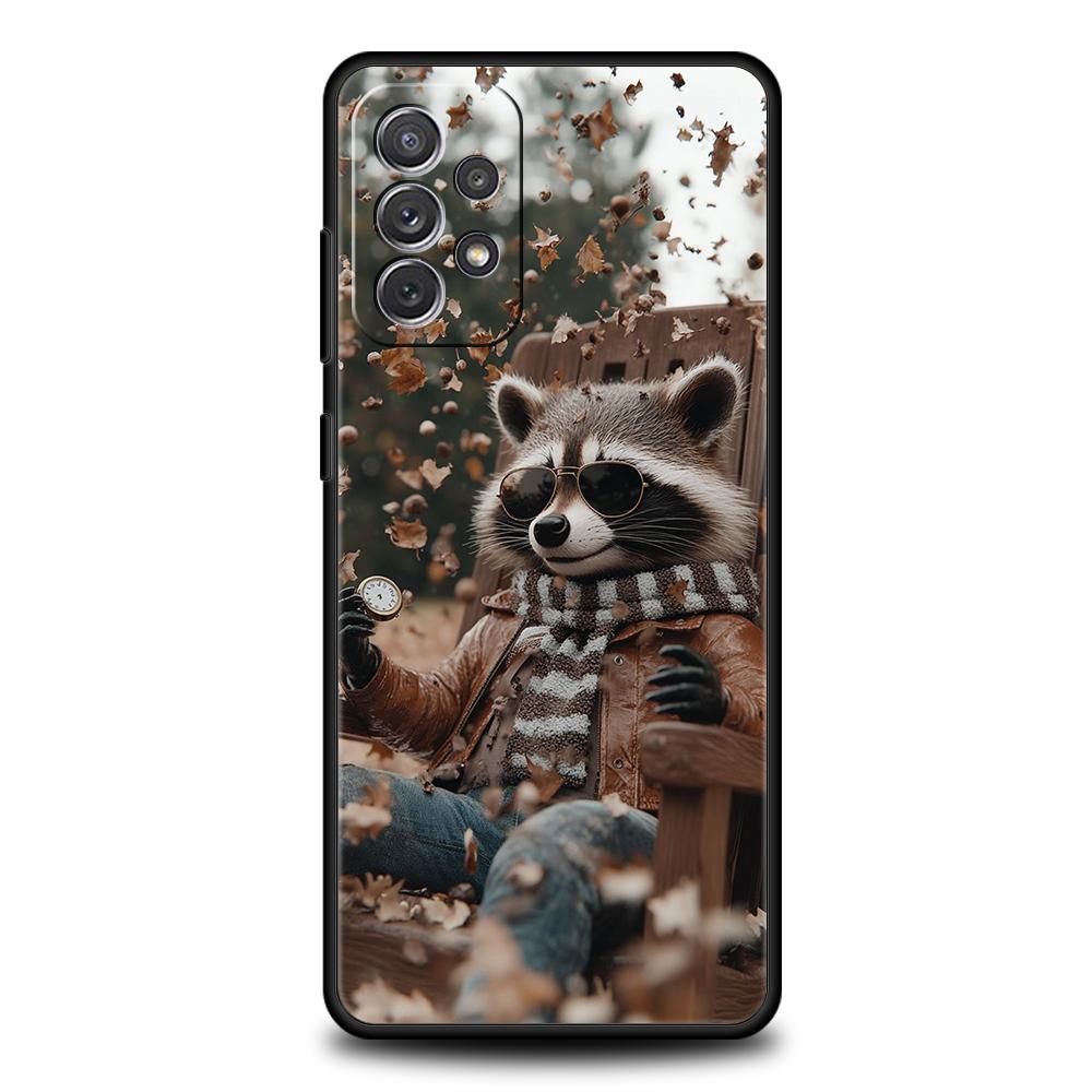 

Phone Case for Samsung Galaxy A55 A53 A52 A52S A51 A41 A35 A32 A25 A23 A15 A13 A71 A72 5G Soft TPU Shell Mapache Samsung A33 5G