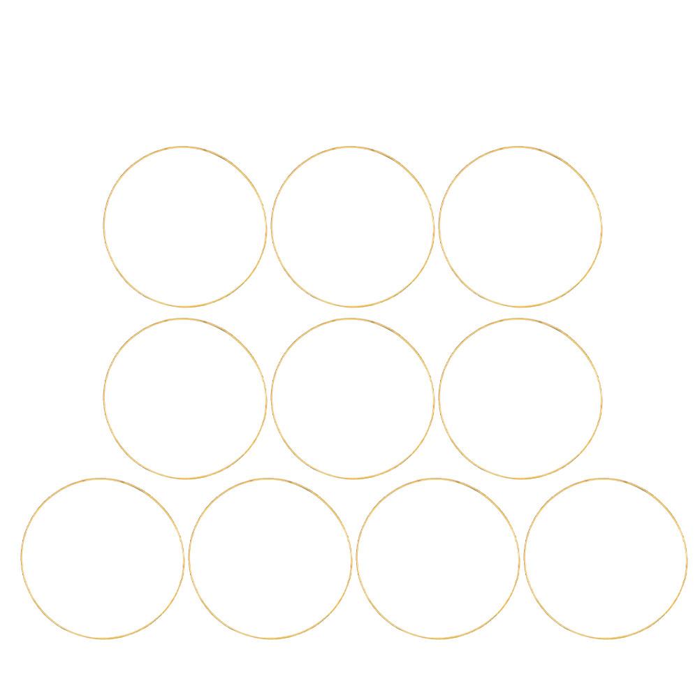 10 Pcs Dreamcatcher Rings Dreamcatchers Forms Metal Crafts DIY Circle