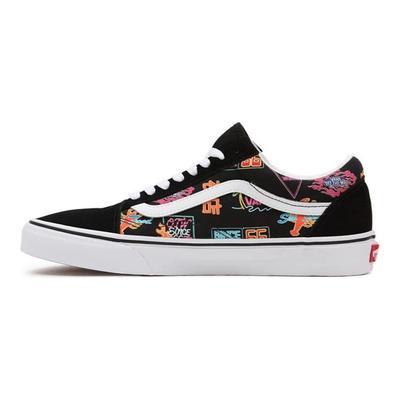 Old Skool Markt Unisex Sneakers Zwart Neon VN0A5KRFB0K