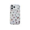 Luanjin Strawberry Leopard Print Phone Case for iPhone 15 Pro Max/16 PM/17 Pro