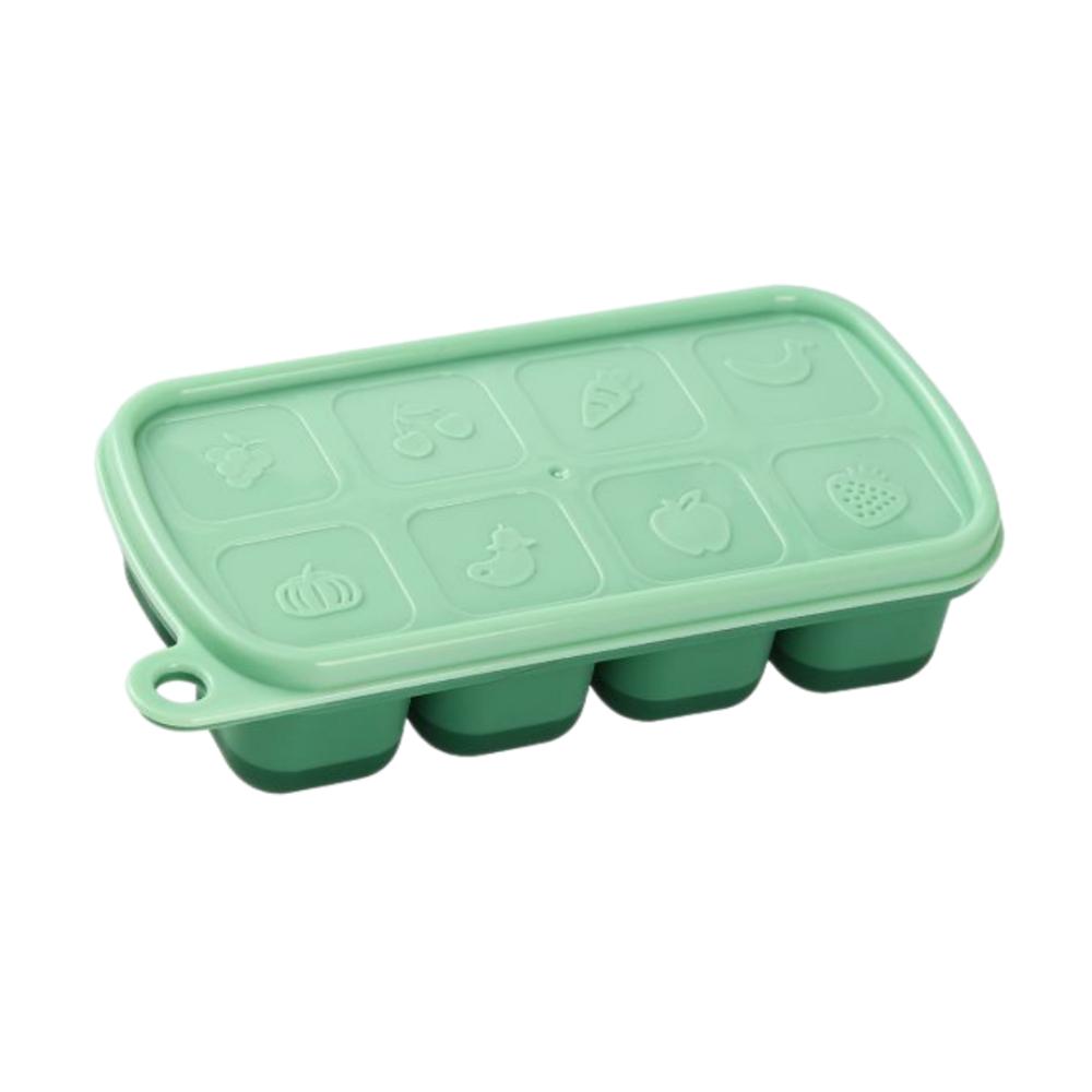 

Food Grade Silicone Ice Making Mold With Lid Freezing Kitchen Tools New Ice Cube Mould Kitchen Use зелёный