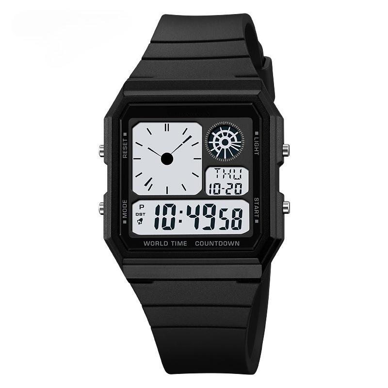 Sports Watch Summer Time Students Waterproof Outdoor Simulated Pointer Electronic Wristwatch