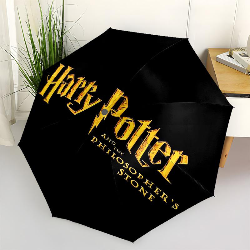 

1pc Harry Potter Philosopher s Stone Umbrella with Plastic Handle,Cartoon Pattern,Suitable for All Seasons Multi-functional Umbrella448