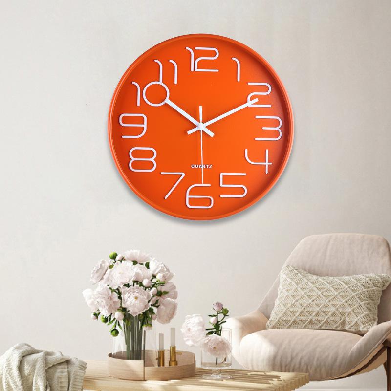 Modern High-end Living Room and Bedroom Plastic Fashion Modern High-end Living Room and Bedroom Plastic Silent Wall Clock Clock