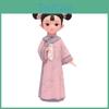 Resin Miniature Statue Figurine Girl Gift Doll Toy Folk Dress Decoraitve Sculpture Traditional