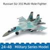 1/100 Military Series Building Blocks Russian Sukhoi Su-35S Multi-Role Fighter Model Super Flanker Jet Toys For Boys Xmas Gifts