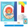 Colorful Wooden Magnetic Tangrams Puzzle Kids Educational DIY Toy Early Education