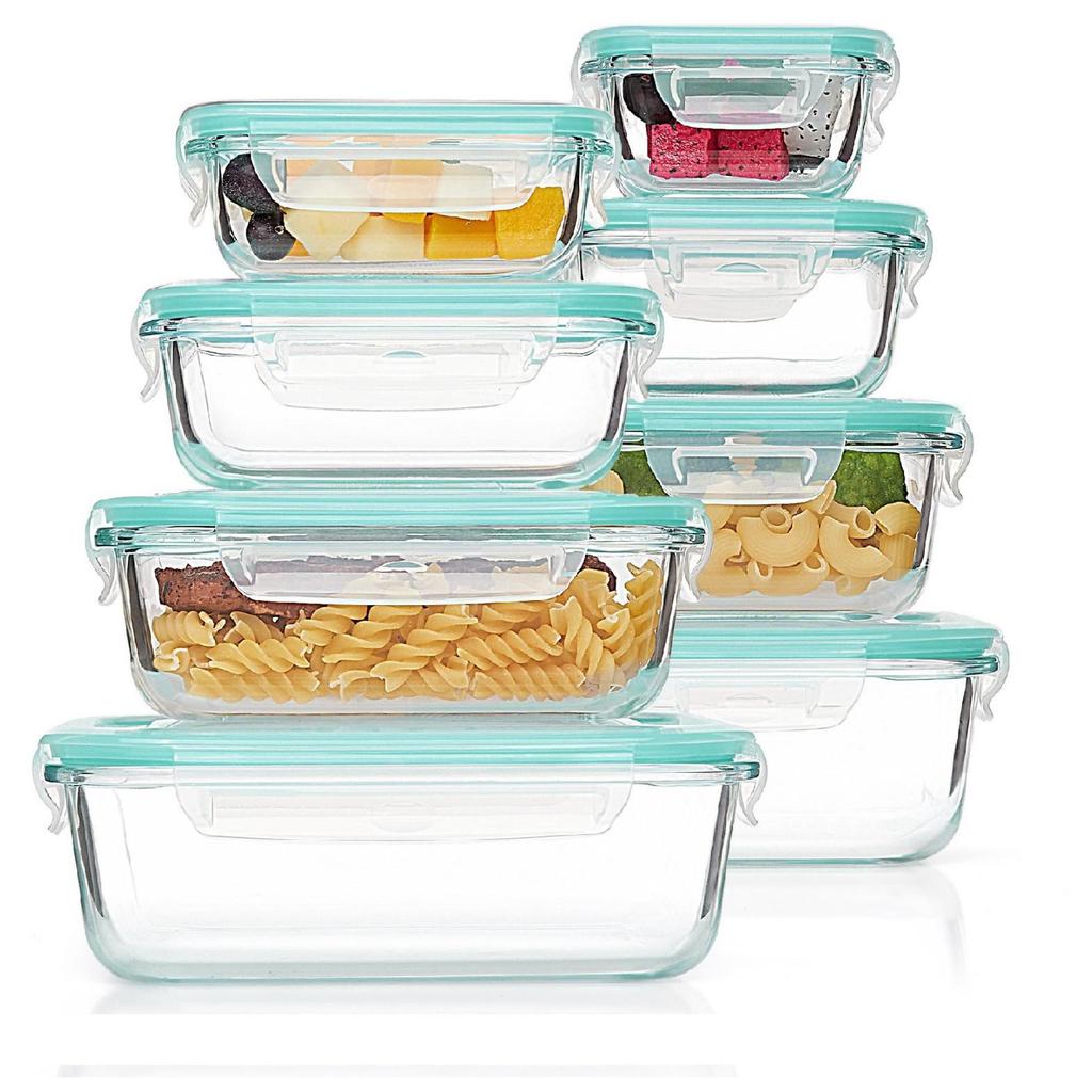 Borosilicate Glass Food Storage & Microwave Safe Bento Box Set