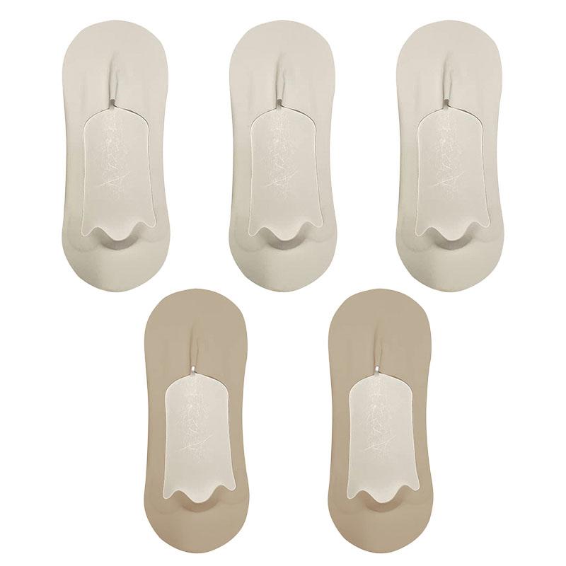 5 Paar Herrensocken Baumwolle Atmungsaktiv Sommer Ultradünn No Show Eisseide Socke Silikon Rutschfeste Sohle Schweißabsorbierend Herren Bootssocke