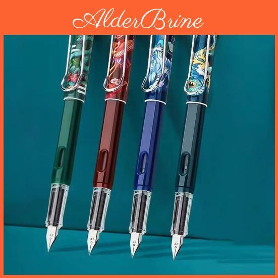China National Fountain Pen Style Ink Capsule Replaceable Vintage Pen Student Smooth Writing Pen Stationery