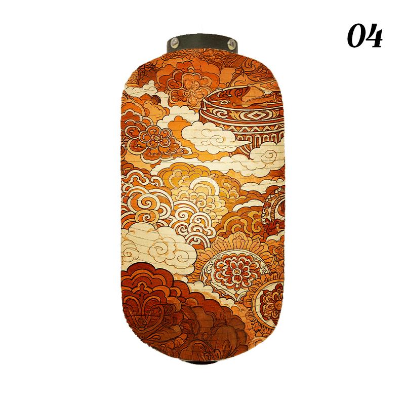 Oriental Style Festival Cloth Lanterns Antique Phoenix Printed Lantern Sushi Cuisine Advertising Sign Party Decoration Ornaments