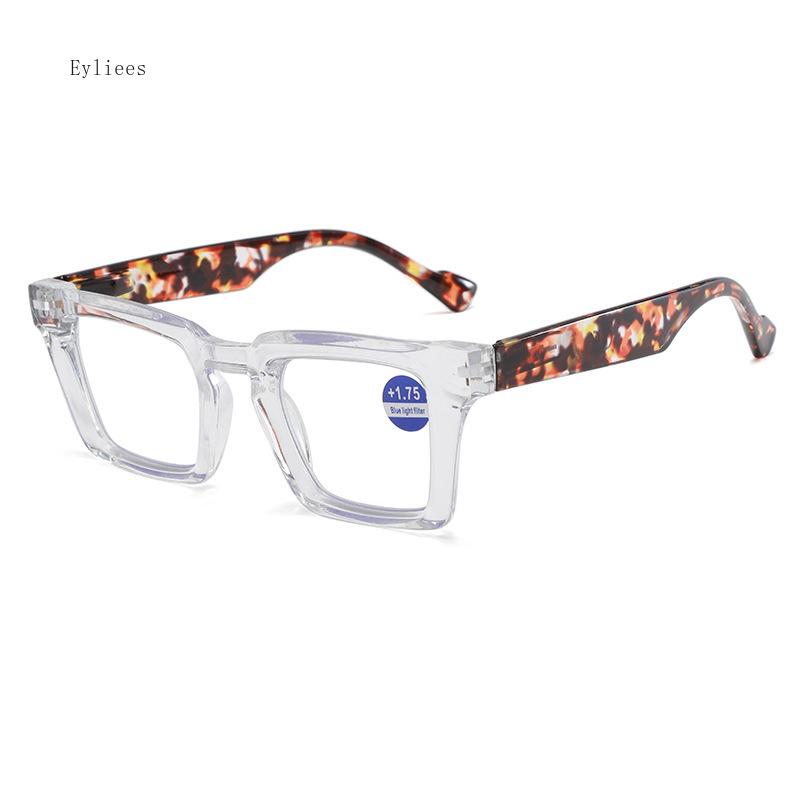 Women Fashion Style Reading Glasses Men Retro Anti Blue Light Compupter Glasses New HD Large Frame Far Sighted Eyewear Diopter