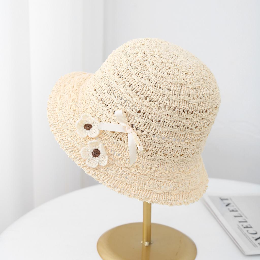 Women's Bucket Hat Spring Summer Sun Protection Breathable Flower Beach Hat For Travel & Outdoor Sun Hat Female