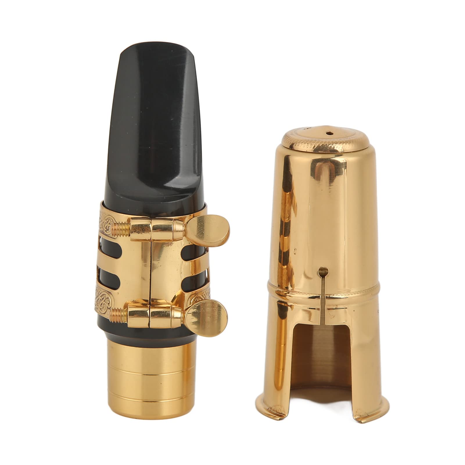 

Alto Saxophone Mouthpiece Kit Metal Brass for Beginners and Professionals (AB)