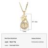 Southeast Asia Gold-Plated Copper Windmill Pendant Necklace for Women