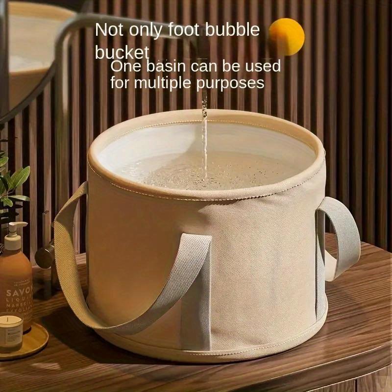 Portable Folding Foot Soak Bath Tub with Heat Preservation Multifunctional Deep Basin Aluminum Film Insulated