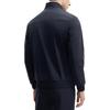 Fila Chaqueta Casual de Punto de Manga Larga con Cuello Mao de Color Sólido para Hombre Azul Oscuro F11M411503F-NV