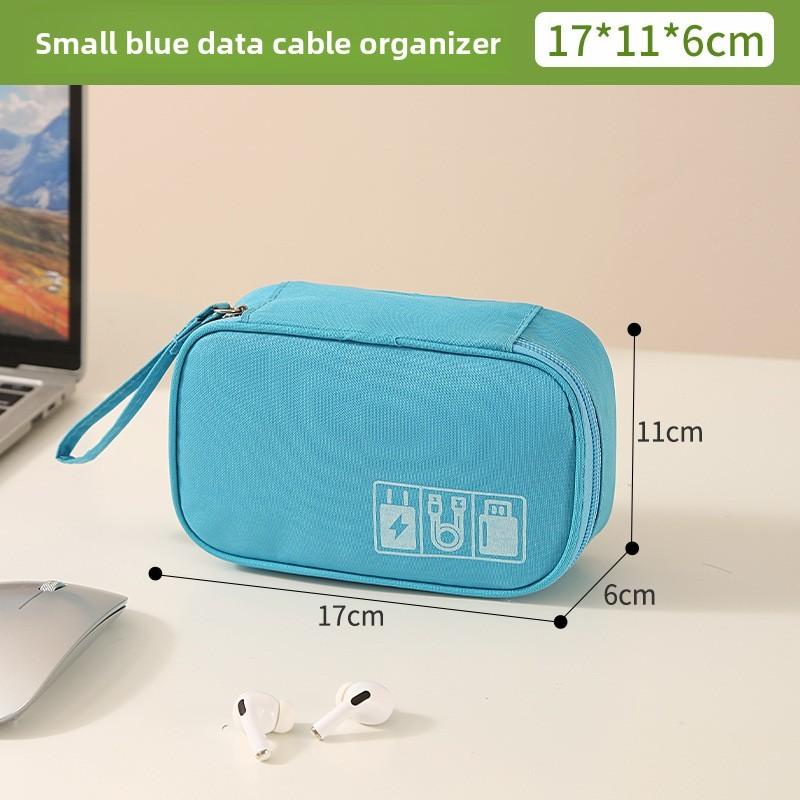 Multifunction Travel Data Cable Organizer With Waterresistant Oxford Material For Electronics Storage