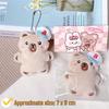 Capybara Plush Keychain with Baseball Cap - Cute Bag Decoration Doll Accessory